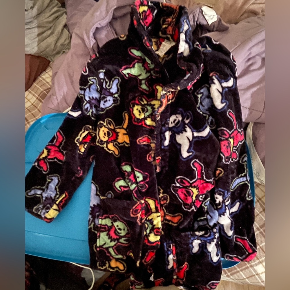Great Dead  bears  fleece bathrobe size small